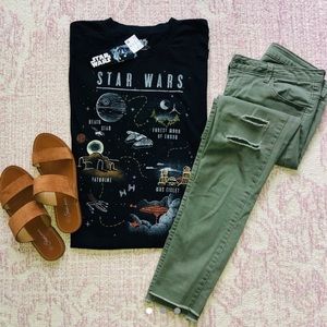 Distressed Star Wars T Shirt
